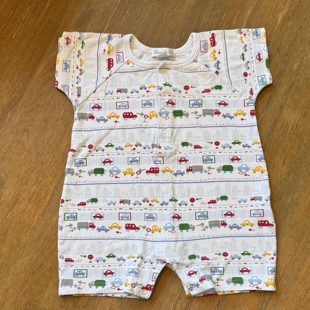Kissy Kissy romper 9M with Car Print